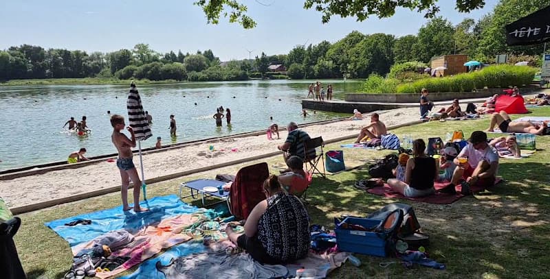 Plage enfants Lac de Bambois