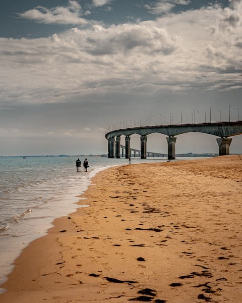 Plage nord de Rivedoux-plage