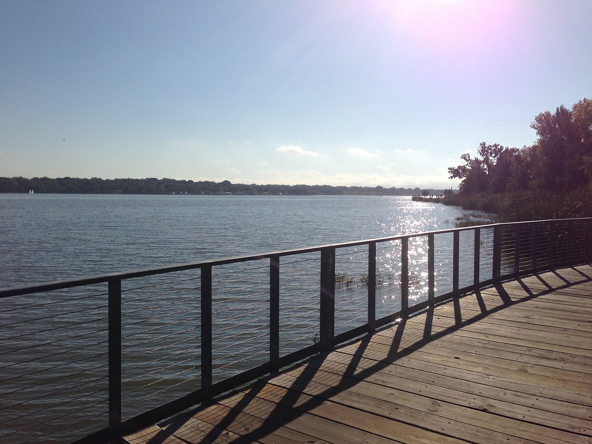 Lake beach and swimming area near Dallas