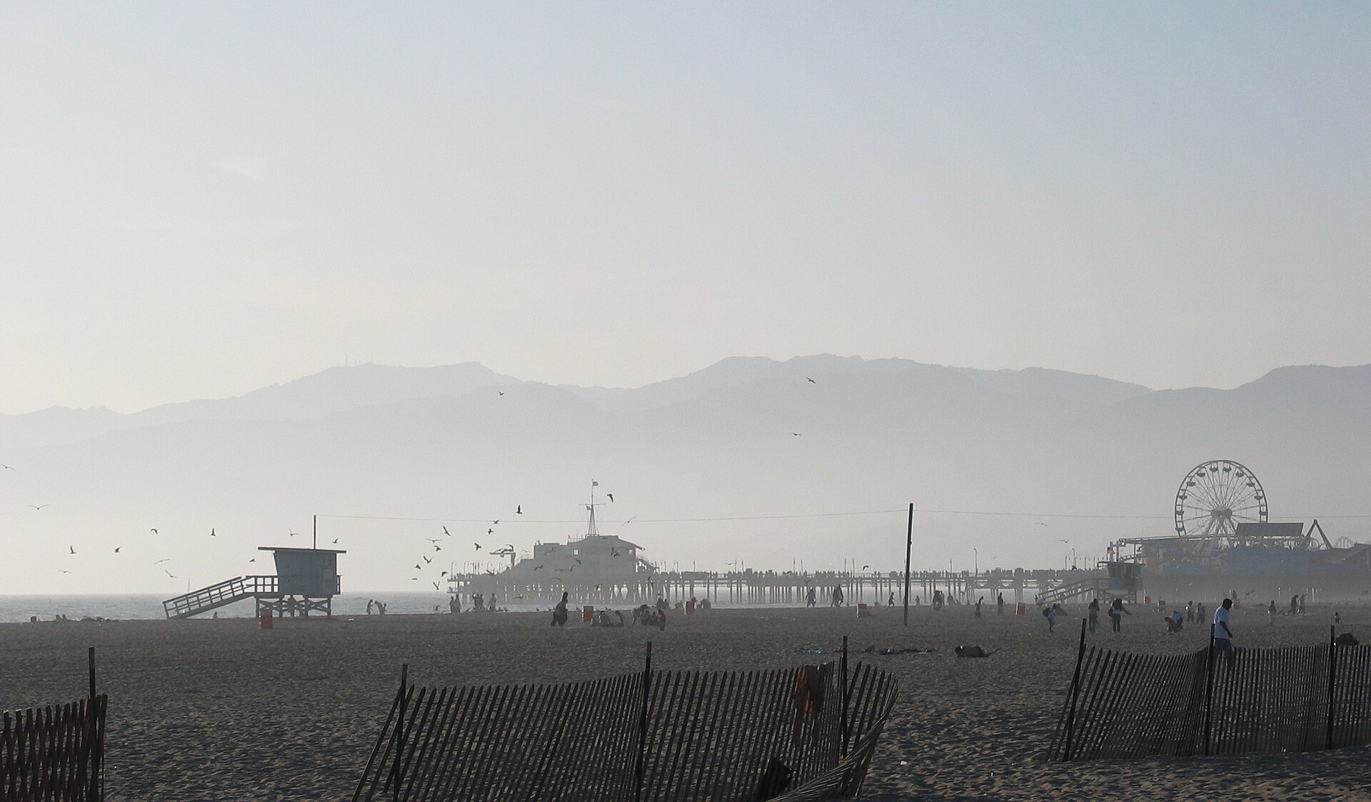 Southern California surf beach near Los Angeles