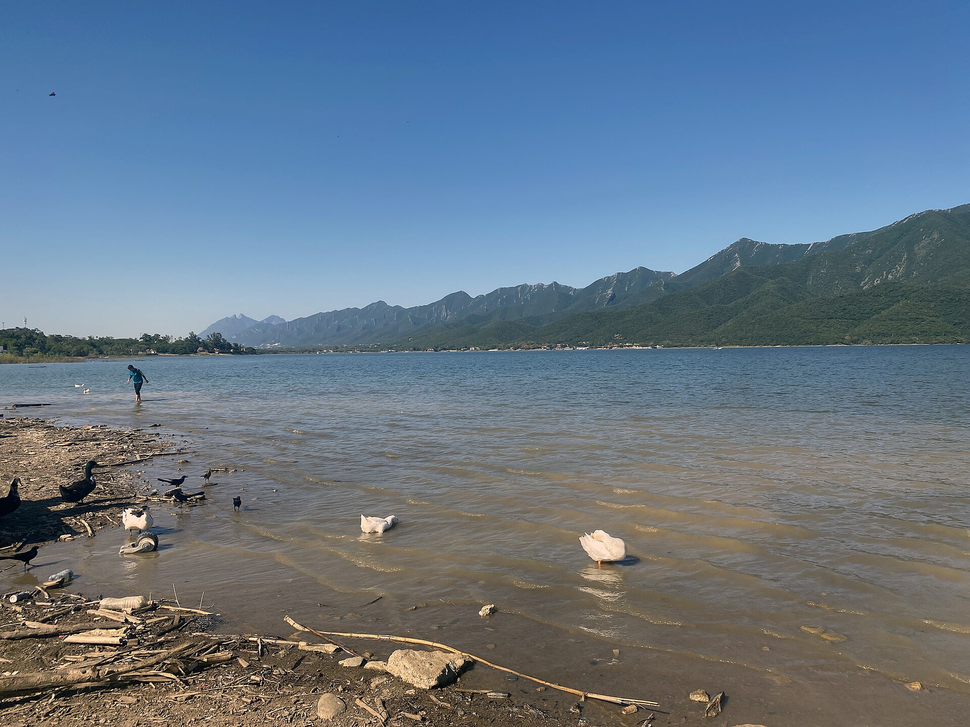 Mountain reservoir and water near Monterrey